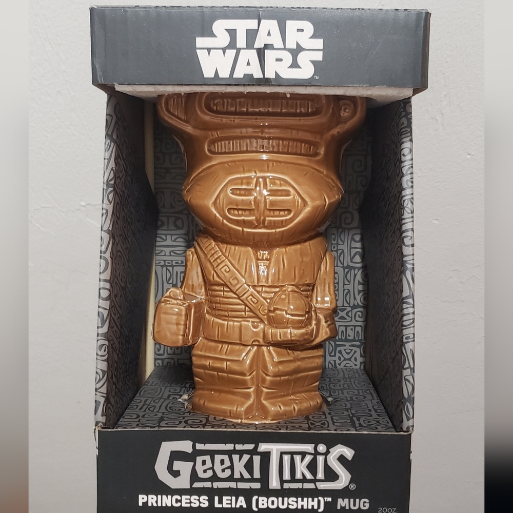 🆕️🤎🤍 Princess Leia Tiki 20 oz Mug (Boushh)•Star Wars • Geeki Tikis• New